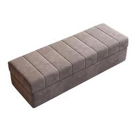 Banc Coffre Rangement Moderne - Banc D’entrée en Bois Massif, Bancs de Bout de Lit, Design Haut de Gamme, Petit Canapé, D’Organisation de la Maison(Dark Gray,59.0in/150cm)