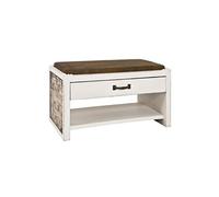 Banc coloris vintage - Dim : L 72 x P 38 x H 42 cm - -