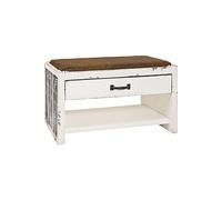 Banc coloris vintage en MDF - Dim : L 72 x P 38 x H 42 cm - -