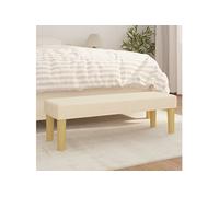 Banc Crème 100x30x30 cm Tissu346657