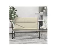 Banc Crème 100x64x80 cm Similicuir, siège de banc, banc d'entrée, banc de salle à manger, chaise de banc, bancs d'entrée, sièges de salon