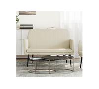 Banc Crème 107x80x81 cm Similicuir