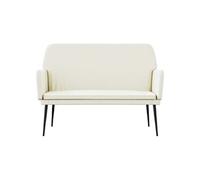 vidaXL Banc 108 x 79 x 79 cm Velours Crème