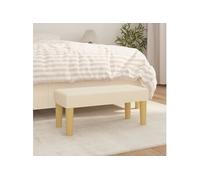 Banc Crème 70x30x30 cm Tissu