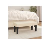 vidaXL Banc 346621 – Tissu crème 70x30x30 cm