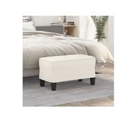 Vidaxl Banc Crème 70x35x41 Cm Similicuir