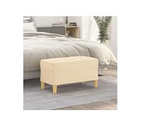 Banc Noir 100x35x41 cm Tissu Ottoman Siège Banquette de Lit Chambre vidaXL