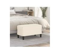 Banc Crème 70x35x41 cm Velours349405