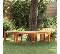 vidaXL Banc d'arbre 4 places 210 x 80 x 45 cm Naturel
