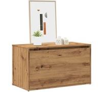 vidaXL Banc d'entrée 80x40x45 cm Chêne artisanal, bois d'ingénierie, coffre, marron