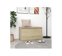 Banc d entrée 80x40x45 cm Chêne sonoma Bois d ingénierie