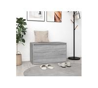Banc d entrée 80x40x45 cm Sonoma gris Bois d ingénierie