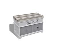 Banc de Rangement avec 2 Tiroirs Coussin Banquette Coffret de Rangement vidaXL