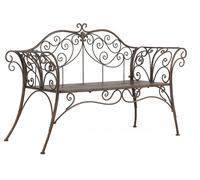 Banc d’Extérieur Biscottini Fer 133x49x90 Provençal Bronze Style Liberty Robuste