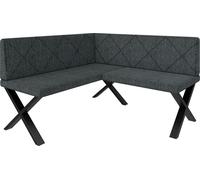 Banc d'angle Akiko Metal X - Ensemble de bancs d'angle pour votre salle à manger, cuisine moderne, coin salon, coin repas. Parfait pour la cuisine, le bureau et la réception. Fabrication solide et rob