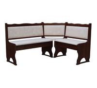 Banc d'angle bois de pin, couleur noix avec rembourrage, couleur différente...
