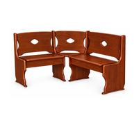 Banc d'angle pin bois massif 150x120 cm avec rangement banc de cuisine maison...