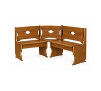 Banc d'angle pin bois massif 150x120 cm avec rangement banc de cuisine maison...