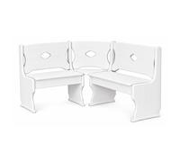 Banc d'angle pin bois massif 150x120 cm avec rangement banc de cuisine maison...