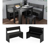 Banc d'angle Roman, 41.5x106.6cm, Noir, Vicco 40231