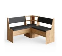 Banc d'angle Roman, 76.6x41.5cm, Chêne de force doré, Vicco 34316