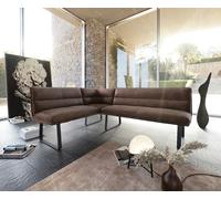 Banc-d'angle Salvo 200x160 cm marron vintage métal noir variable