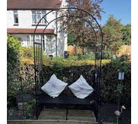 Banc d'arche de jardin robuste pour espaces extérieurs, parfait pour les vignes et les plantes grimpantes, idéal pour le jardin
