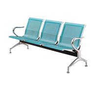 Banc d'attente 3 places avec accoudoirs pour une assise confortable au bureau, au travail, dans un salon, une banque, un hôpital, une école