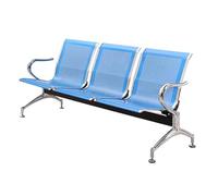 Banc d'attente 3 places avec accoudoirs pour une assise confortable au bureau, au travail, dans un salon, une banque, un hôpital, une école
