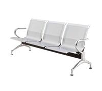 Banc d'attente 3 places avec accoudoirs pour une assise confortable au bureau, au travail, dans un salon, une banque, un hôpital, une école