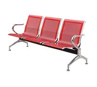 Banc d'attente 3 places avec accoudoirs pour une assise confortable au bureau, au travail, dans un salon, une banque, un hôpital, une école