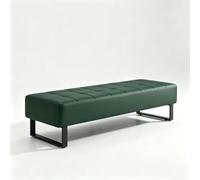Banc d'Attente en Cuir Rembourré Pouf de Réception Modulaire, Modernes | Banc d'Accueil Design en Cuir Synthétique pour Bureau, Clinique, Salon de Coiffure, Multicolore(Green,120cm/47.2in)
