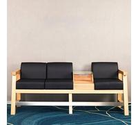 Banc De Billard De Longueur Personnalisée Avec Table En Verre Trempé Et Porte-queues - Cadre En Bois Massif De 1,5 M À 3,0 M, Coussin Épais, For Salle De Billard, Club, Salle De Jeux(Black,3people)