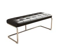 Banc de Bout de lit rectangulaire capitonné avec Pieds en métal, idéal pour Le Salon, l'entrée ou la Salle à Manger - Design Contemporain, capacité de Charge de 163 kg