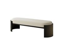 Banc de Bout de lit Tabouret en Cuir for se Changer à la Maison, canapé Long for Dressing de d'hôtes, Tabouret lit Bois Blanc for Chambre Coucher Banc de Chambre(XXL)