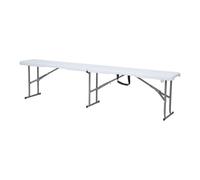 Banc De Brasserie, Pliable En Plastique, Blanc