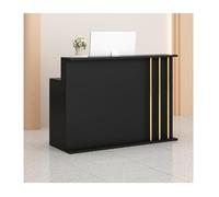 Banc de caisse de détail moderne avec rangement réception élégante pour la clinique de magasin de bureau à domicile 60 cm (23,6 pouces) design moderne