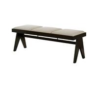 Banc de Canapé Ottoman Banc Long en Bois Massif Moderne du Milieu siècle, Chaise de Salle à Manger, Tabouret Chaussures d'entrée, Bout lit Chambre Coucher(A,100x37x45cm)