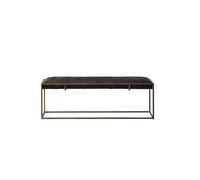 Banc de Canapé Ottoman Banc Long Nordique rétro, lumière de Porche, Maison de Luxe, Bout de lit, Fer rétro, Vieux Tabouret Souple Banc Ottoman Moderne