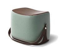 Banc de canapé portable - Repose-pieds ergonomique en cuir, facile à nettoyer, tabouret de repos compact pour la maison ou le bureau