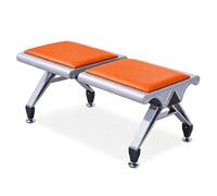 Banc de chaise de salle d'attente en cuir synthétique - Siège confortable pour les cliniques, les aéroports et les hôpitaux - Meuble de réception durable et facile à nettoyer