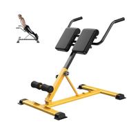 Banc de chaise romaine réglable, équipement d'hyperextension pour les entraînements du dos et des abdominaux, réglage optionnel de l'inclinaison avec fonction d'entraînement de base, machine