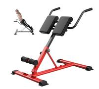 Banc de chaise romaine réglable, équipement d'hyperextension pour les entraînements du dos et des abdominaux, réglage optionnel de l'inclinaison avec fonction d'entraînement de base, machine