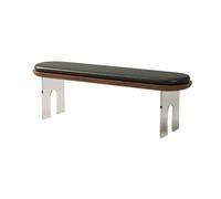 Banc de Chambre Coussin en Cuir Maison Salon de thé Chambre Banc Long | Tabouret à langer en bois au pied du lit(Moyen)