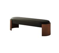 Banc de Chambre Tabouret à Langer Maison Dressing en Bois | Tabouret d'extrémité de lit de chambre à coucher de canapé rembourré(Moyen)