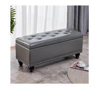 Banc de Chambre Tabouret à Langer Multifonctionnel Long for Porte d'entrée, canapé de Maison, rectangulaire, Couleur Unie, Tabouret for(Dark Grey,60cm)