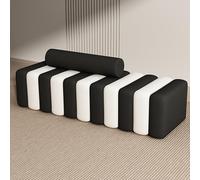 Banc de chevet élégant en velours pour entrée toast banc à chaussures en bois massif ottoman doux pour chambre à coucher, salon, couloir, entrée, dressing, magasin