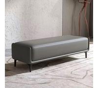 Banc de chevet moderne en bois, étagère à chaussures d'entrée, repose-pieds d'intérieur pour salon de coiffage et couloirs, 150,1 cm de large, couleur E - Solution de rangement élégante et