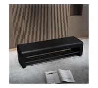 Banc de Couloir avec Espace pour Chaussures Entrance Soft Padded Shoe Bench, Simple Hallway Coussin Banc Tabouret Multifonctionnel Organisateur de Chaussures pour Avant(Black,120cm)
