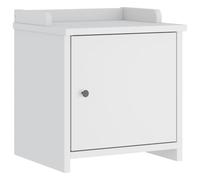 Banc de couloir SANDNES blanc 45x40x50 cm bois de pin massif